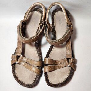 Teva 4253 Women's Tan Ventura Open Toe Cork Wedge Sandals